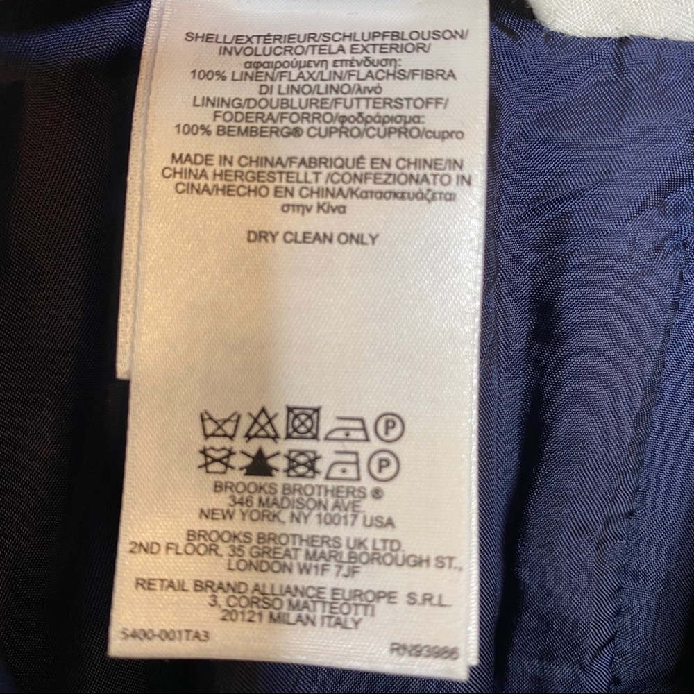 Brooks Brothers Caroline Fit Linen Pants size 2 - Picture 5 of 5